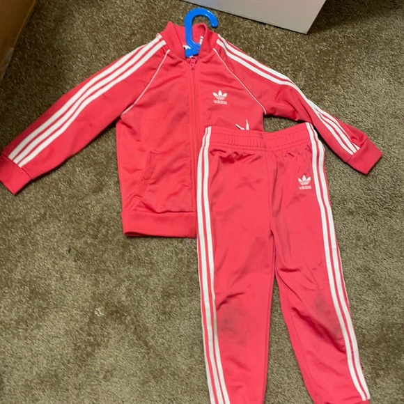 adidas Matching Sets Adidas Pink Sweatsuit Girls 4t Poshmark